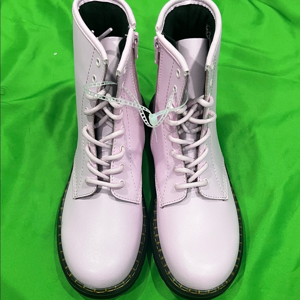 Dr martens Women's Pink Lace-Up Boots